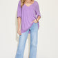 Basic Bae Full Size Bamboo V-Neck Drop Shoulder T-Shirt