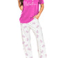 Bonbon I Love Valentine Print Tee and Pants Lounge Set