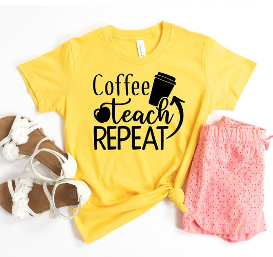 Coffee Teach Repeat T-shirt